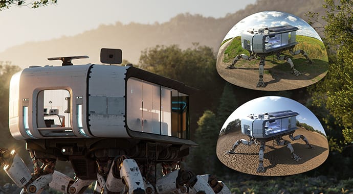 Kupolové osvětlení vo V-Ray 6 pre 3dsmax