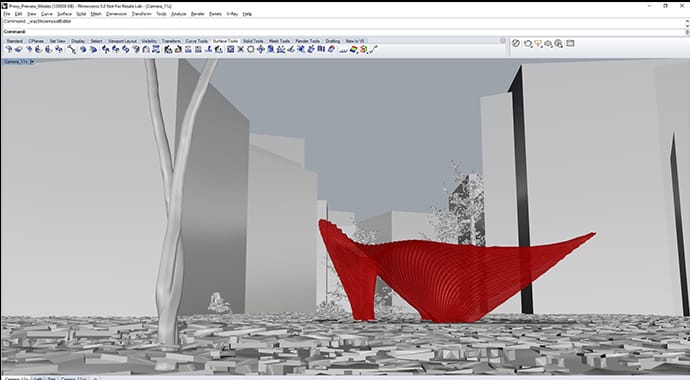 Náhľad proxy vo V-Ray pre Rhino