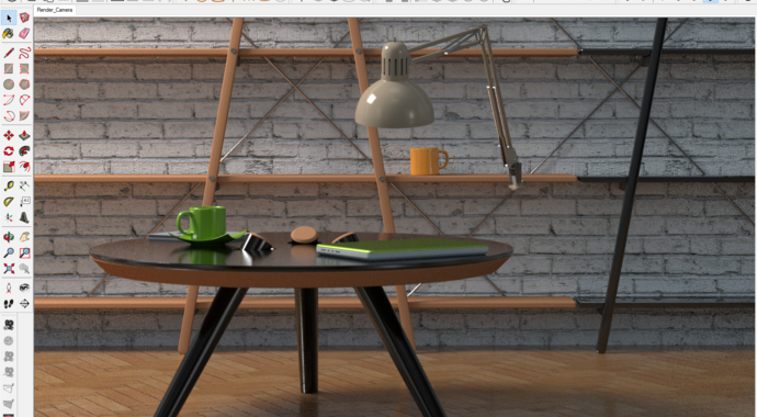 Interaktívny rendering vo V-Ray pre SketchUp