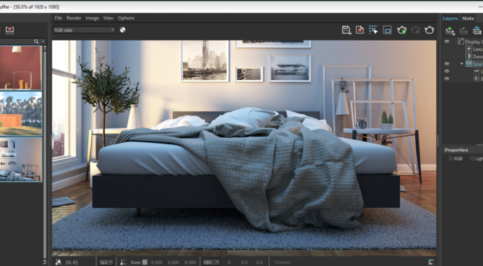 Frame Buffer vo V-Ray pre SketchUp