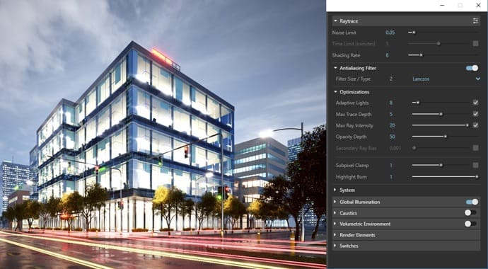 Adaptívne osvetlenie vo V-Ray pre SketchUp