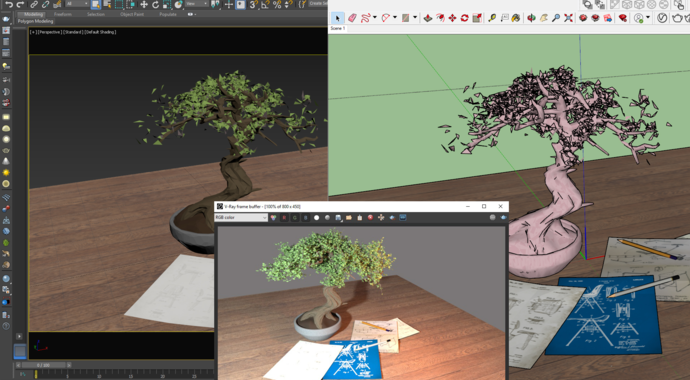 Importér scén vo V-Ray pre SketchUp